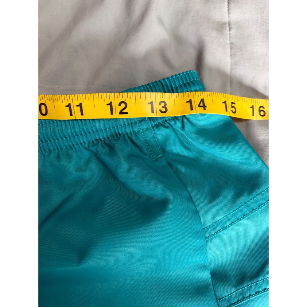 Free People FP Movement The Way Home Shorts Teal Blue Smocked Waist Small NEW - Picture 4 of 5